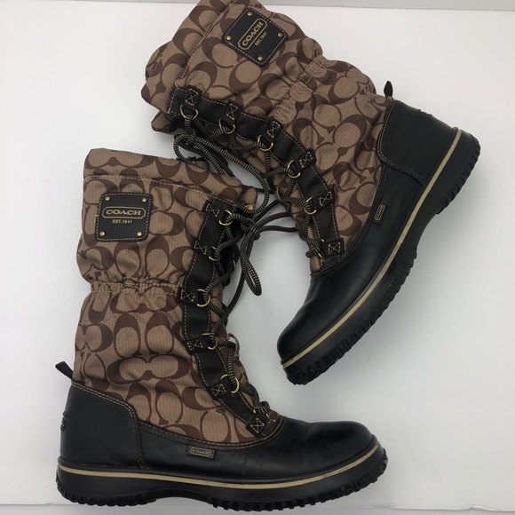 Coach Shoes - Coach Shaine Signature Waterproof Insulated Boots